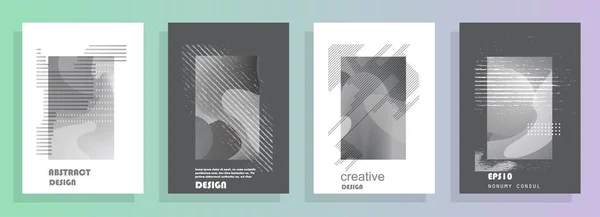 Volantino Geometrico Triangolo Colorato Brochure Flyer Design Del Modello Relazione — Vettoriale Stock