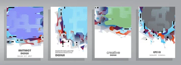 Modèle Vectoriel Abstrait Commercial Brochure Design Cover Modern Layout Annual — Image vectorielle