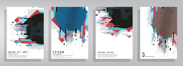 Modello Vettoriale Astratto Aziendale Brochure Design Cover Layout Moderno Relazione — Vettoriale Stock
