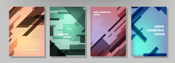 Brochura Design Criativo Modelo Multiúso Com Capa Verso Páginas Internas —  Vetores de Stock