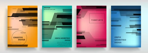 Brožura Kreativní Design Víceúčelová Šablona Obálkou Zadní Vnitřní Stranou Trendy — Stockový vektor