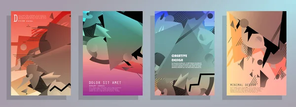 Brochure Creatief Design Multifunctioneel Sjabloon Met Omslag Achterkant Binnenpagina Trendy — Stockvector