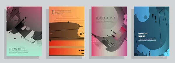Brochure Design Créatif Modèle Polyvalent Avec Couverture Dos Pages Intérieures — Image vectorielle