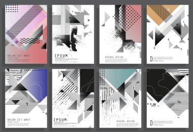 Şablon broşürleri, el ilanları, iş sunumları.