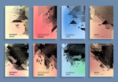 Şablon broşürleri, el ilanları, iş sunumları.