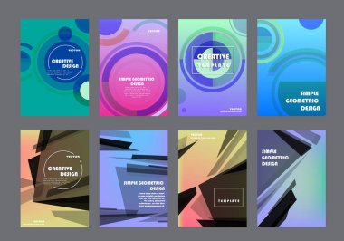 Şablon broşürleri, el ilanları, iş sunumları.