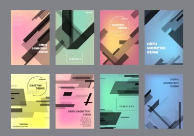 Şablon broşürleri, el ilanları, iş sunumları.