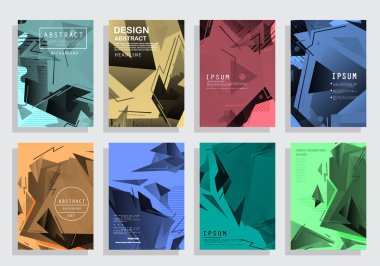 Şablon broşürleri, el ilanları, iş sunumları.