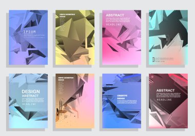 Şablon broşürleri, el ilanları, iş sunumları.