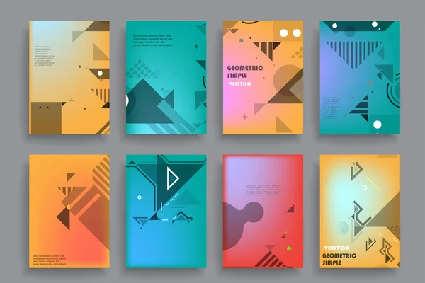 Broschüre Kreatives Design Mehrzweckschablone Mit Umschlag Rückseite Und Innenseiten Trendiges — Stockvektor