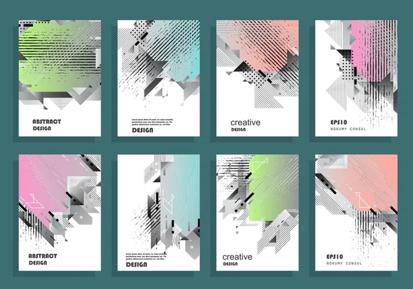 Brochures Modèles Dépliants Présentations Commerciales — Image vectorielle