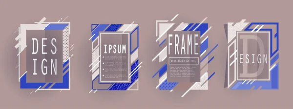  Sanatsal kapak tasarımını ayarla. Yaratıcı arkaplan renkleri. Moda fütürist tasarımı