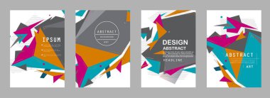 Sanat tasarımı kapsar. Yaratıcı arkaplan renkleri. Moda fütürist tasarımı