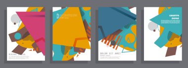 Sanat tasarımı kapsar. Yaratıcı arkaplan renkleri. Moda fütürist tasarımı