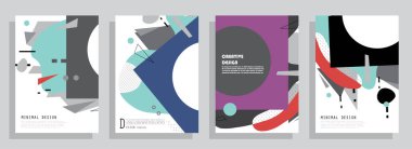 Sanat tasarımı kapsar. Yaratıcı arkaplan renkleri. Moda fütürist tasarımı