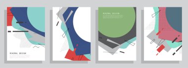 Sanat tasarımı kapsar. Yaratıcı arkaplan renkleri. Moda fütürist tasarımı