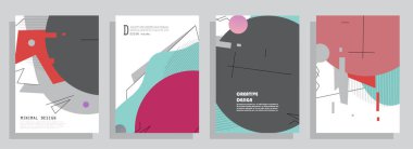 Sanat tasarımı kapsar. Yaratıcı arkaplan renkleri. Moda fütürist tasarımı