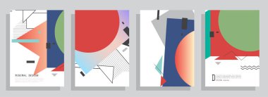 Sanat tasarımı kapsar. Yaratıcı arkaplan renkleri. Moda fütürist tasarımı