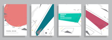 Sanat tasarımı kapsar. Yaratıcı arkaplan renkleri. Moda fütürist tasarımı