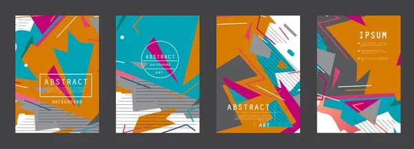 Cubre Diseño Artístico Fondos Colores Creativos Diseño Futurista Moda — Vector de stock