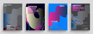 Sanat tasarımı kapsar. Yaratıcı arkaplan renkleri. Moda fütürist tasarımı