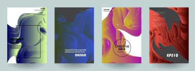 Sanat tasarımı kapsar. Yaratıcı arkaplan renkleri. Moda fütürist tasarımı