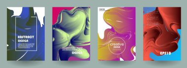 Sanat tasarımı kapsar. Yaratıcı arkaplan renkleri. Moda fütürist tasarımı