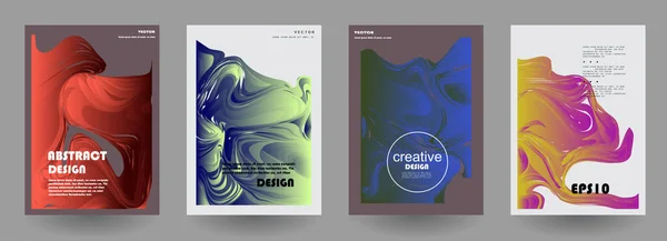 艺术风格的封面设计 创意色彩背景 时尚的未来派设计 — 图库矢量图片