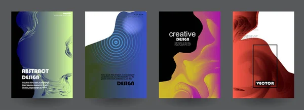 Καλλιτεχνικά Εξώφυλλα Δημιουργικό Υπόβαθρο Χρωμάτων Μοντέρνος Φουτουριστικός Σχεδιασμός — Διανυσματικό Αρχείο