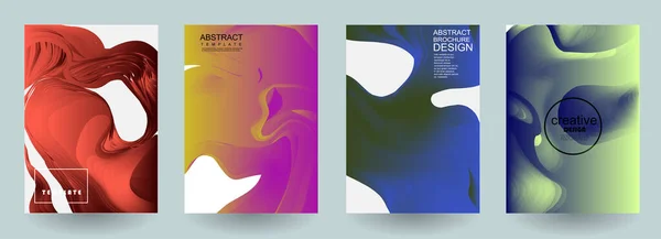 Disegno Artistico Delle Copertine Colori Creativi Sfondi Design Futuristico Alla — Vettoriale Stock