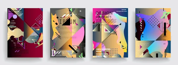 Cubre Diseño Artístico Fondos Colores Creativos Diseño Futurista Moda — Archivo Imágenes Vectoriales