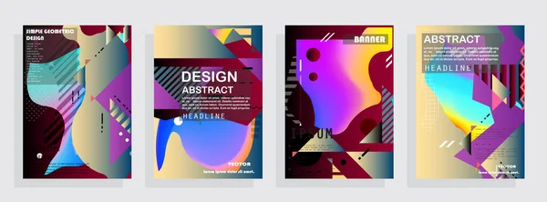 Design Uměleckých Obalů Kreativní Barvy Pozadí Módní Futuristický Design — Stockový vektor