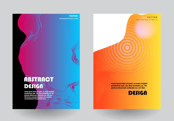Covers Templates Set Bauhaus Memphis Style Graphic Geometric Elements Ισχύει — Διανυσματικό Αρχείο