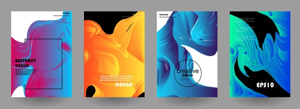 Covers Templates Set Bauhaus Memphis Hipster Style Graphic Geometric Elements — Διανυσματικό Αρχείο