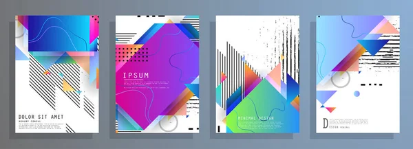 Cubiertas Con Diseño Minimalista Fondos Abstractos Marco Vectorial Para Texto — Vector de stock