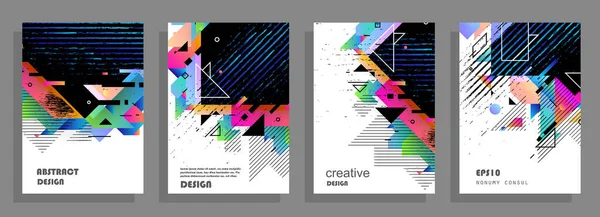 Capas Com Design Mínimo Fundos Abstratos Quadro Vetorial Para Texto — Vetor de Stock