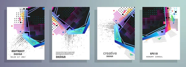 Capas Com Design Mínimo Fundos Abstratos Quadro Vetorial Para Texto — Vetor de Stock