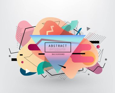 Renkli soyut tasarım. Minimum geometrik desen eğimleri. Eps10 vektörü.