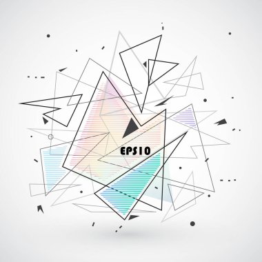 Vektör, soyut geometrik arkaplan