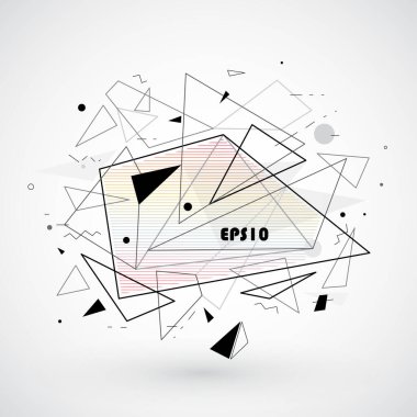 Vektör, soyut geometrik arkaplan