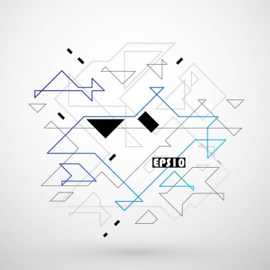 Vektör, soyut geometrik arkaplan
