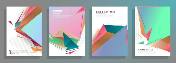 Omvat Sjablonen Met Grafische Geometrische Elementen Van Toepassing Brochures Posters — Stockvector