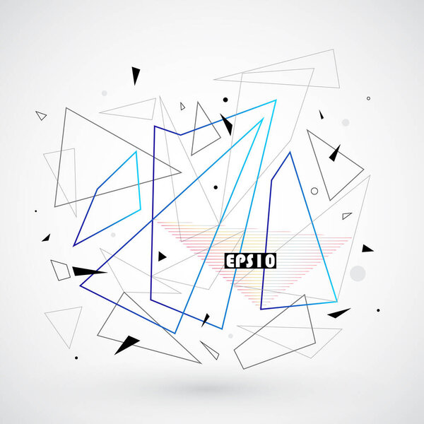 Vector, abstract geometric background