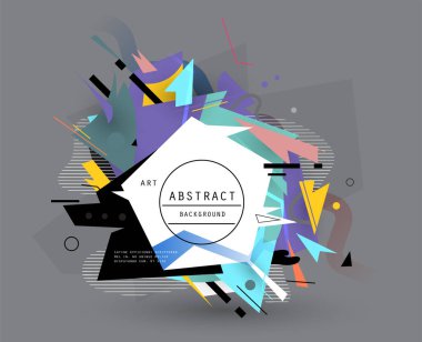 Vektör, soyut geometrik arkaplan