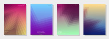 Kapakların sanatsal tasarımı. Yaratıcı renk arkaplanı. Modaya uygun gelecek tasarımı