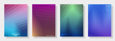 Kapakların sanatsal tasarımı. Yaratıcı renk arkaplanı. Modaya uygun gelecek tasarımı