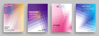 Kapakların sanatsal tasarımı. Yaratıcı renk arkaplanı. Modaya uygun gelecek tasarımı