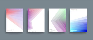 Kapakların sanatsal tasarımı. Yaratıcı renk arkaplanı. Modaya uygun gelecek tasarımı