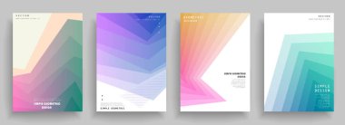 Kapakların sanatsal tasarımı. Yaratıcı renk arkaplanı. Modaya uygun gelecek tasarımı