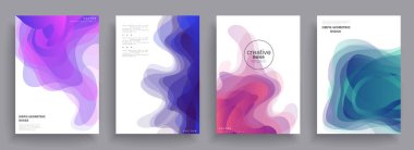 Kapakların sanatsal tasarımı. Yaratıcı renk arkaplanı. Modaya uygun gelecek tasarımı